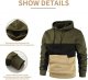 Men's Pullover Hoodie Sweatshrits Drawstring Hooded Color Block Hoody for Men with Kangaroo Pocket