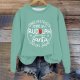 Christmas Women's Long Sleeved Crew Neck Print Lightweight Hoodie Women's Workout Training Hoodies Sweatshirts