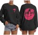 Women's Letter Print Hoodies Long Sleeved Hoodie With Vixens Baseball Tee