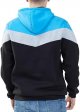 Men's Fashion Novelty Color Block Hoodies Long Sleeve Hooded Pullover Sweatshirts with Pockets