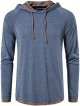 Mens Casual Fashion Athletic Sweatshirt Lightweight Active Pollover Shirt Hoodie