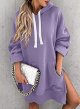 Women Oversized Hoodie Dress Pullover Winter Kangaroo Pocket Sweatshirt Fall Tops Casual Loungewear