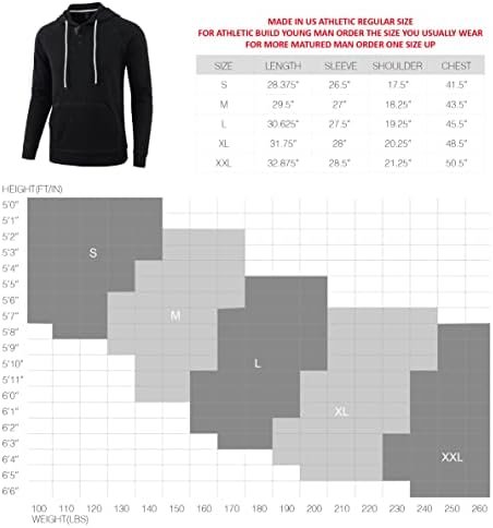 Men's Retro Athletic Midweight Comfort Active Sports Running Gym Sweatshirt Hoodie