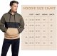 Men's Pullover Hoodie Sweatshrits Drawstring Hooded Color Block Hoody for Men with Kangaroo Pocket