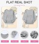 Sweatshirt for Women Casual Solid Color Long Sleeve Side Split Tunic Tops Loose Fit Pullover