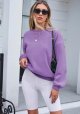 Women's Crew Neck Sweatshirt Oversized Pullover Casual Long Sleeve Loose Fit Top Shirt Fashion Fall Clothes